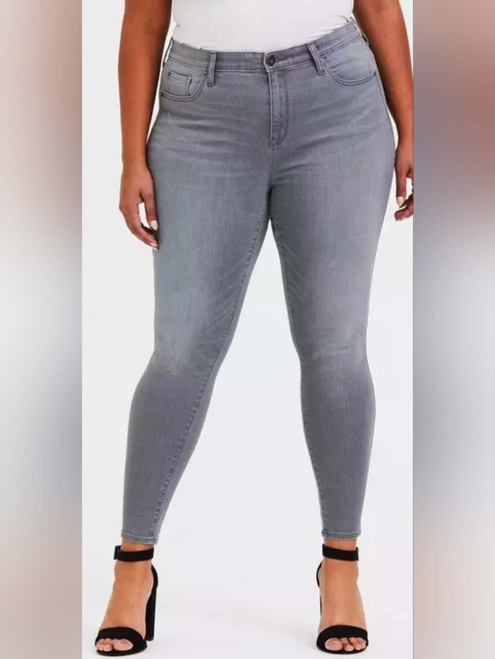 Torrid Sky High Skinny Grey Women’s Jeans